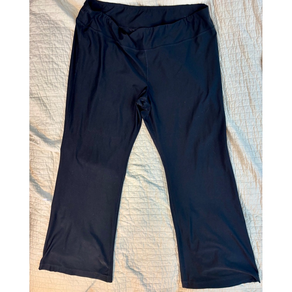 GapBody Black Wide Leg Yoga Pants Activewear Trousers XXL